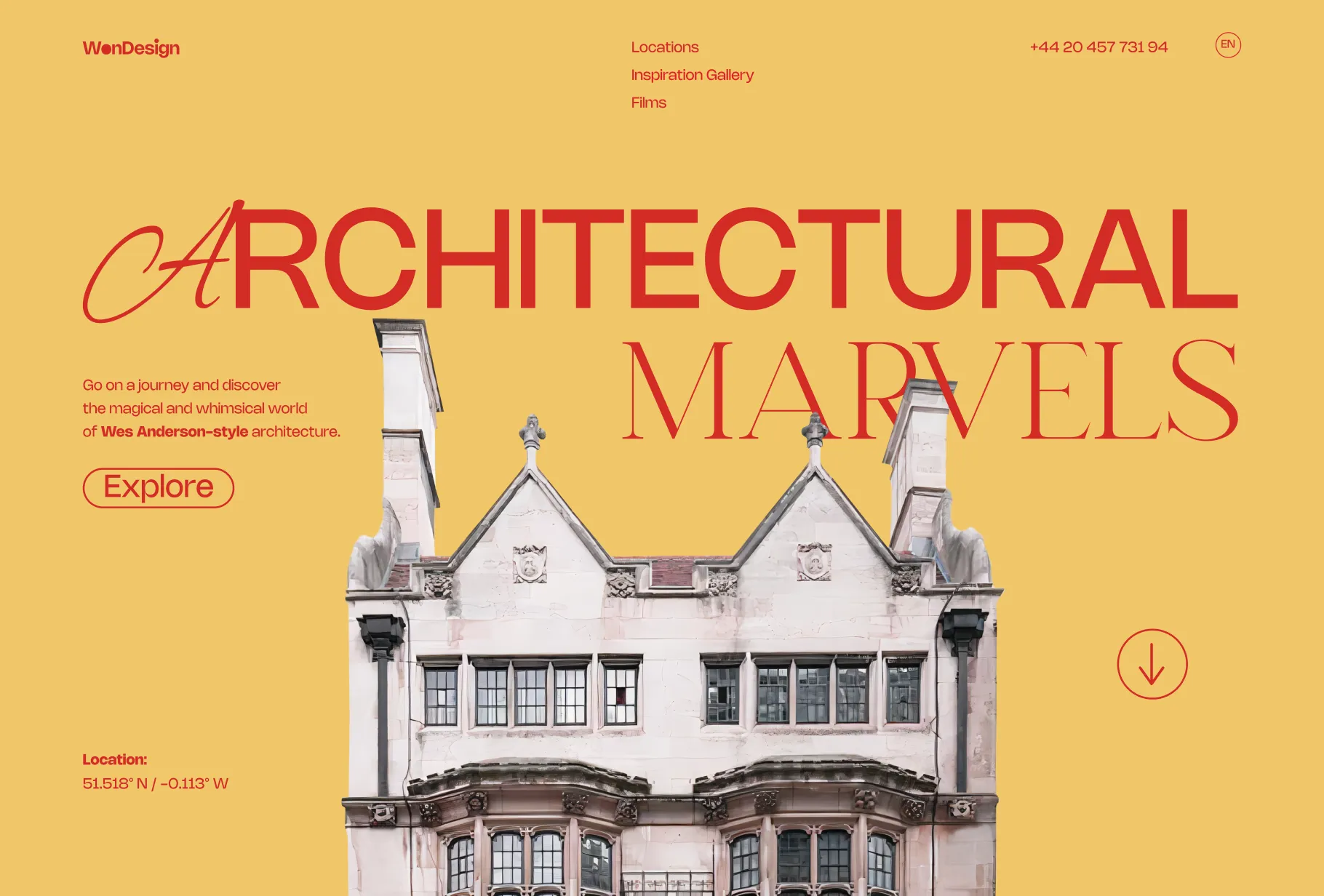 Architectural Marvels case on Dribbble